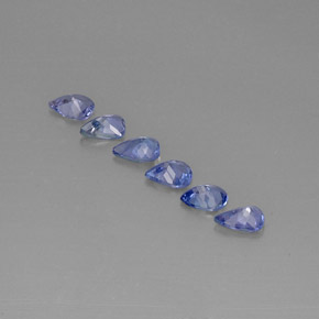 Gemme di Tanzanite Viola Blu naturale da  ct, Forma a pera, VS