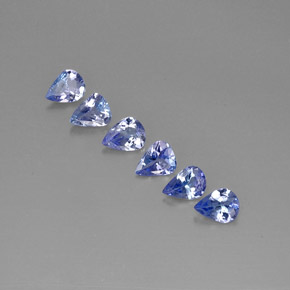 Tanzanite naturale blu da  ct, taglio a pera, VS
