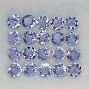 Tanzanite naturale blu da  ct, taglio rotondo, VVS-VS