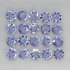 Tanzanite naturale blu da  ct, taglio rotondo, VVS-VS