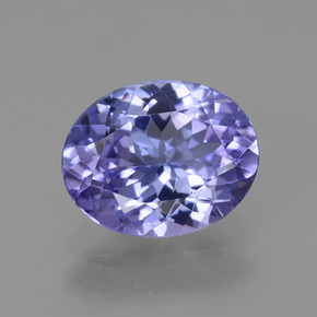 Tanzanite naturale viola da 2,30 ct, taglio ovale, VVS-VS