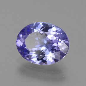 Tanzanite naturale viola da 2,30 ct, taglio ovale, VVS-VS