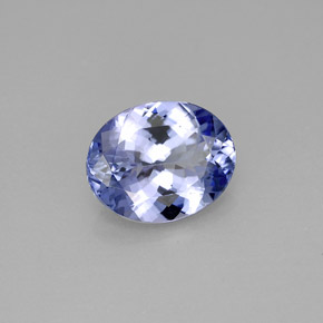 Tanzanite Viola Blu naturale da 2.43 ct, Taglio ovale, VVS-VS