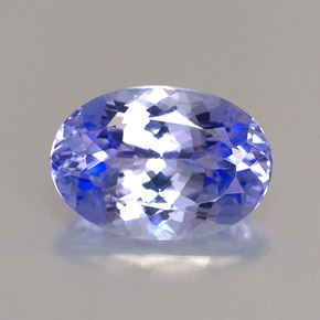 Tanzanite naturale blu da 2,24 ct, taglio ovale, VVS-VS
