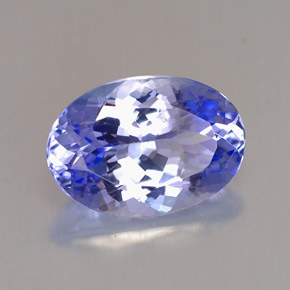 Tanzanite naturale blu da 2,24 ct, taglio ovale, VVS-VS