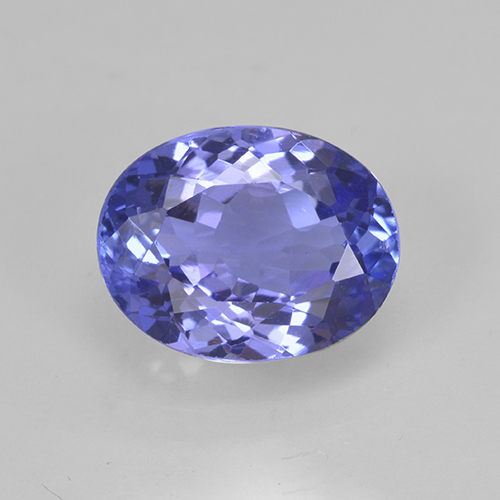 Tanzanite Intenso Viola Blu naturale da 2.23 ct, Taglio ovale, VS