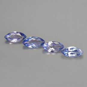 Tanzanite naturale blu da  ct, marchesa, VS