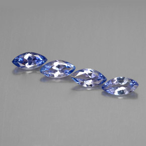 Tanzanite naturale blu da  ct, marchesa, VVS-VS