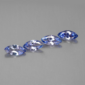Tanzanite naturale blu da  ct, marchesa, VVS-VS