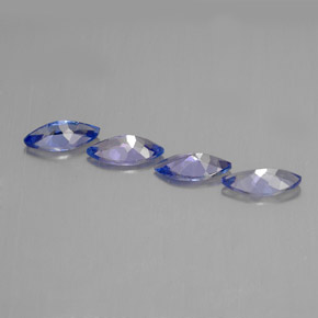 Tanzanite naturale blu da  ct, marchesa, VVS-VS
