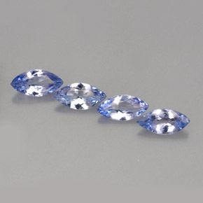 Tanzanite naturale blu da  ct, marchesa, VVS-VS