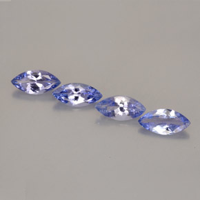 Gemme di Tanzanite Viola Blu naturale da  ct, Taglio marquise, VVS-VS
