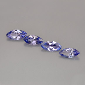 Tanzanite naturale blu da  ct, marchesa, VVS-VS