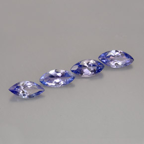 Tanzanite naturale blu da  ct, marchesa, VVS-VS
