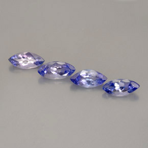 Gemme di Tanzanite Viola Blu naturale da  ct, Taglio marquise, VVS-VS