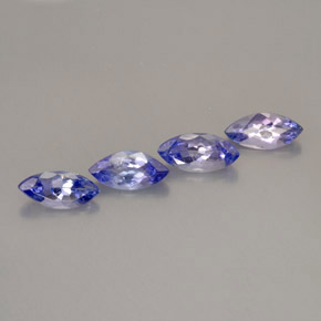 Gemme di Tanzanite Viola Blu naturale da  ct, Taglio marquise, VVS-VS