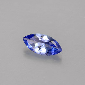 Tanzanite naturale blu da 0,39 ct, marchesa, VVS-VS