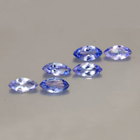 Gemme di Tanzanite Viola Blu naturale da  ct, Taglio marquise, VVS-VS