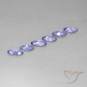 Gemme di Tanzanite Viola Blu naturale da 1.88 ct, Taglio marquise, VVS-VS