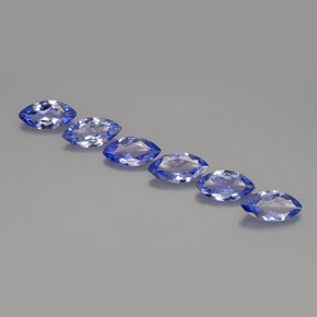 Tanzanite naturale viola da  ct, marchesa, VVS-VS