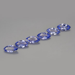 Tanzanite naturale viola da  ct, marchesa, VVS-VS