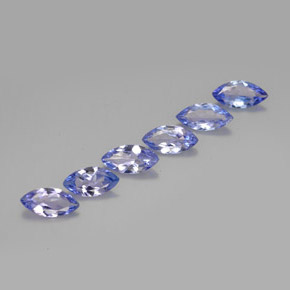 Gemme di Tanzanite Blu scuro naturale da 1.89 ct, Taglio marquise, VVS-VS