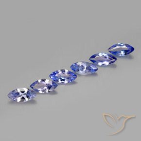 Gemme di Tanzanite Intenso Viola Blu naturale da 1.90 ct, Taglio marquise, VVS-VS