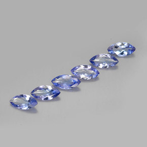 Tanzanite naturale viola da  ct, marchesa, VVS-VS