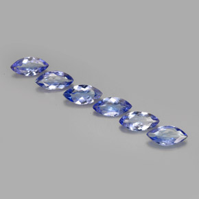 Tanzanite naturale viola da  ct, marchesa, VVS-VS