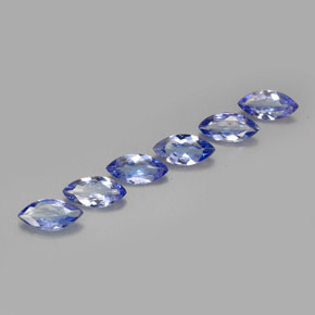 Tanzanite naturale viola da  ct, marchesa, VVS-VS