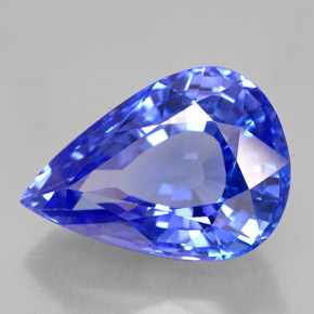 Tanzanite naturale blu da 11,73 ct, taglio a pera, VVS-VS