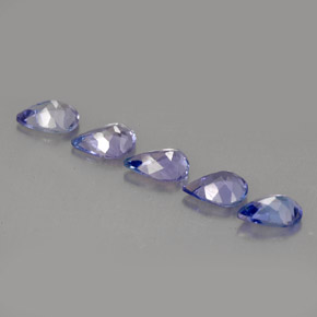 Gemme di Tanzanite Viola bluastro naturale da  ct, Forma a pera, VVS-VS
