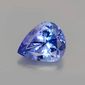 Tanzanite naturale viola da 3,23 ct, taglio a pera, VS