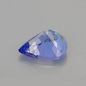 Tanzanite naturale viola da 3,23 ct, taglio a pera, VS