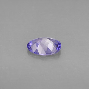 Tanzanite Viola bluastro naturale da 1.05 ct, Taglio ovale, VVS-VS