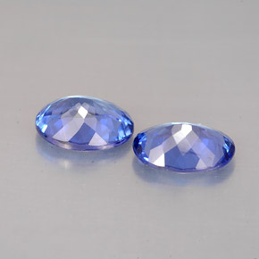 Gemme di Tanzanite Viola Blu naturale da  ct, Taglio ovale, VS