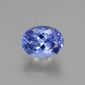 Tanzanite naturale blu da 1,45 ct, taglio ovale, VS