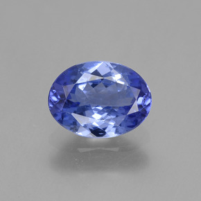 Tanzanite naturale blu da 1,32 ct, taglio ovale, VVS-VS