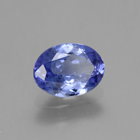 Tanzanite naturale blu da 1,32 ct, taglio ovale, VVS-VS