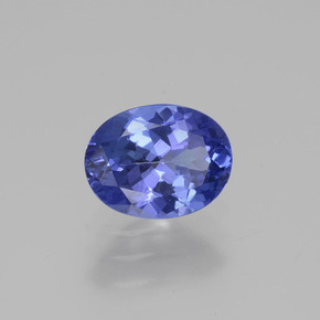 Tanzanite naturale blu da 1,30 ct, taglio ovale, VS