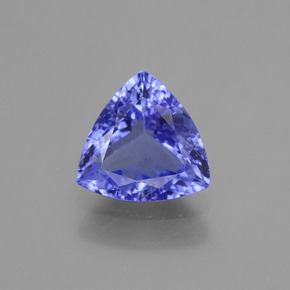 Tanzanite naturale blu da 1,19 ct, trillion, VVS-VS