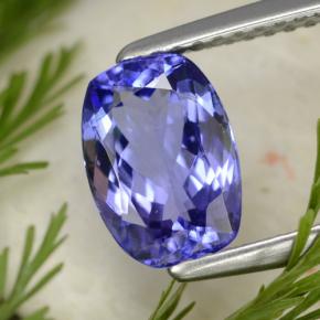 Tanzanite naturale blu da 1,76 ct, taglio a cuscino, VVS-VS