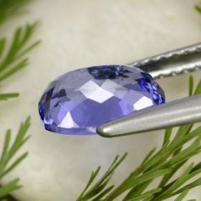 Tanzanite naturale blu da 1,76 ct, taglio a cuscino, VVS-VS