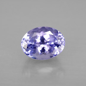 Tanzanite naturale viola da 2,00 ct, taglio ovale, VVS-VS