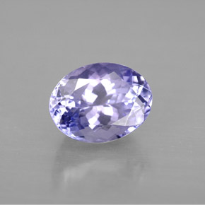 Tanzanite naturale viola da 2,00 ct, taglio ovale, VVS-VS
