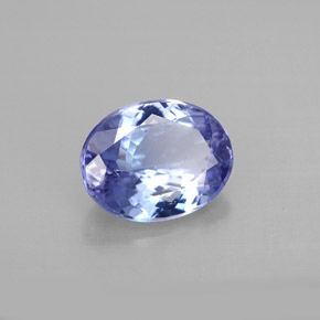 Tanzanite naturale viola da 2,14 ct, taglio ovale, VVS-VS