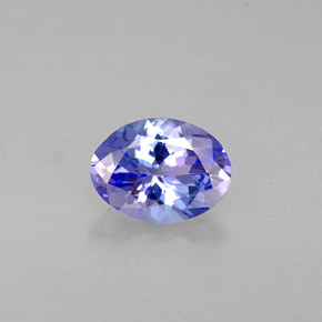 Tanzanite naturale blu da 1,00 ct, taglio ovale, VVS-VS