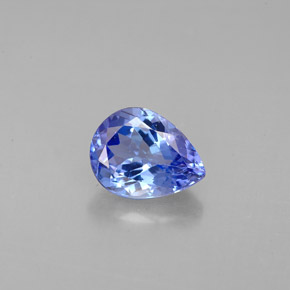 Tanzanite naturale blu da 1,39 ct, taglio a pera, VVS-VS