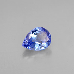 Tanzanite naturale blu da 1,39 ct, taglio a pera, VVS-VS