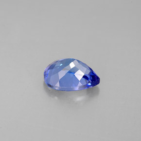 Tanzanite naturale blu da 1,39 ct, taglio a pera, VVS-VS